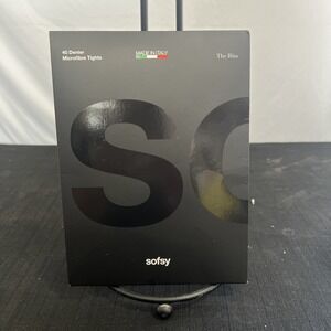sofsy‎ The Rita 40 Denier Microfibre Opaque Tights Black Made in Italy Size 4-L